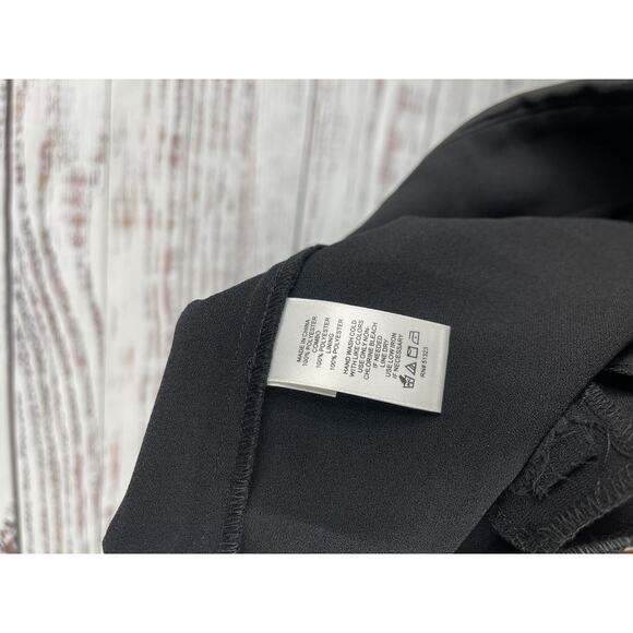 CeCe Jumpsuit Womens 2 Black White Lace Overlay Wide Leg Dillard’s Exclusive New - Picture 5 of 11